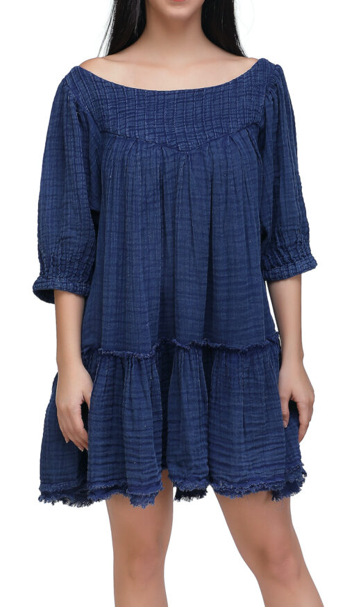 Cotton Flared Navy Dress Box of 50 pcs @ US$160 - Image 6