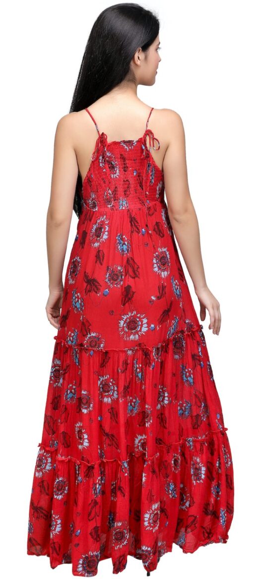 Beach Maxi Dress Crimson – Box of 20 pcs - Image 4