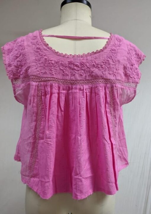 Anniston Embroidered Pink Top, Box of 17 pcs - Image 3