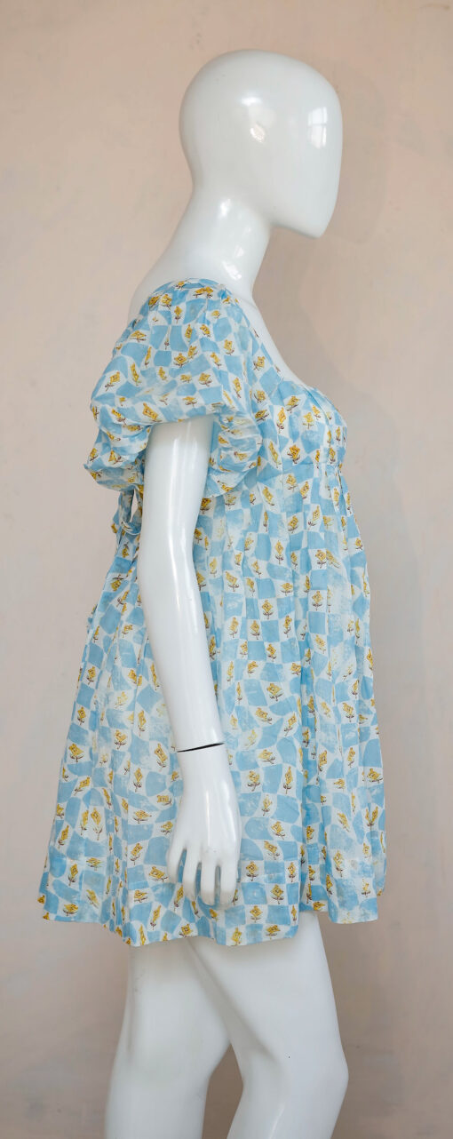 Bubble hem sleeves printed short dress – Box of 30 pcs @ US$98 - Image 2
