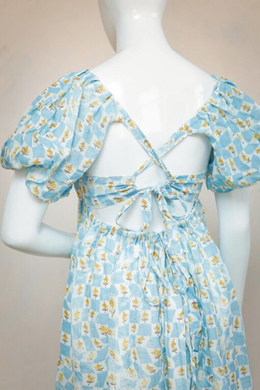 Bubble hem sleeves printed short dress – Box of 30 pcs @ US$98 - Image 4