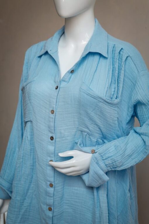 Cotton shirt dress w long sleeves – Box of 30 pcs @ US$98