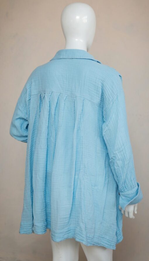 Cotton shirt dress w long sleeves – Box of 30 pcs @ US$98 - Image 3