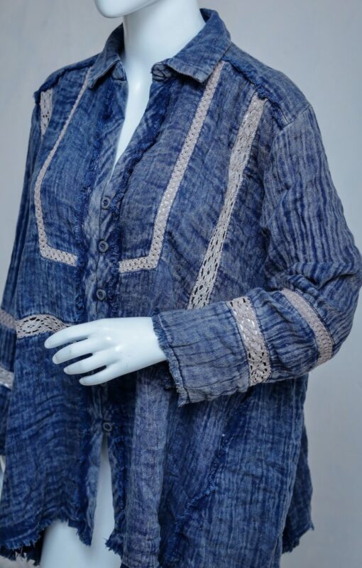 Cotton washed look shirt dress w long sleeves – Box of 25 pcs @ US$98 - Image 2