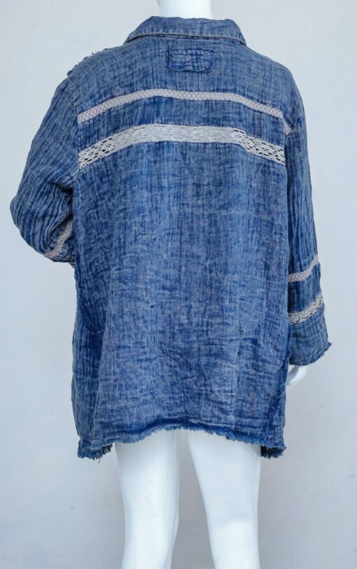 Cotton washed look shirt dress w long sleeves – Box of 25 pcs @ US$98 - Image 3